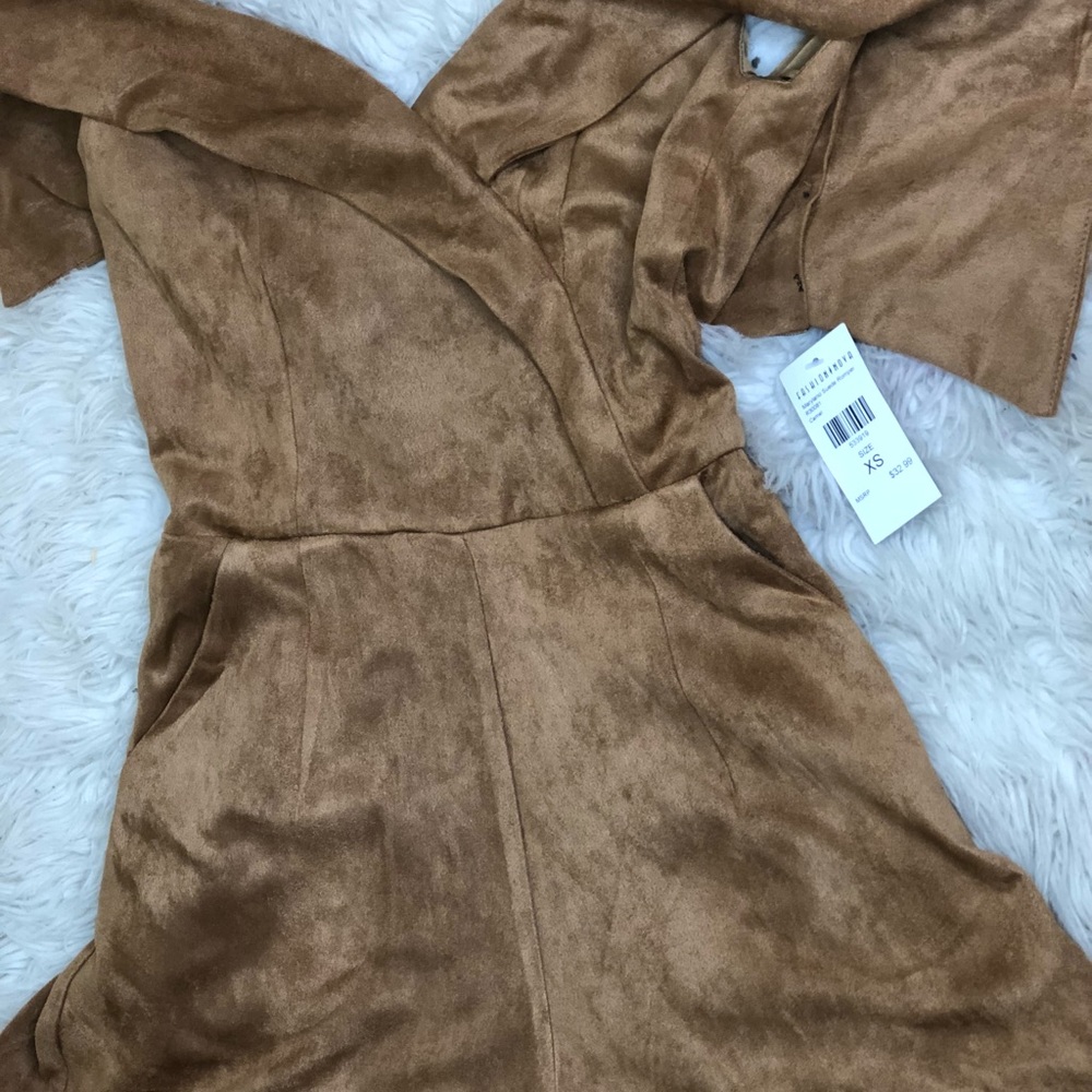 Fashion Nova Suede Romper